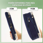 Cartuchera amplia para útiles escolares y más