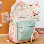 Mochila escolar coreana kawaii