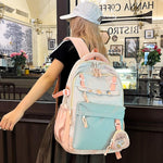 Mochila escolar coreana kawaii