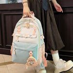 Mochila escolar coreana kawaii