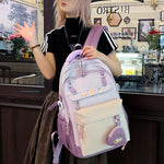 Mochila escolar coreana kawaii