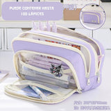 Cartuchera Traveler estuche con múltiples cierres y gran capacidad