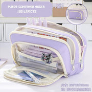 Cartuchera Traveler estuche con múltiples cierres y gran capacidad