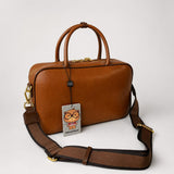 Cream Bear morral crossbody marrón