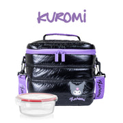 Lonchera Pyrex Kuromi Termica Negro + Taper 400ml