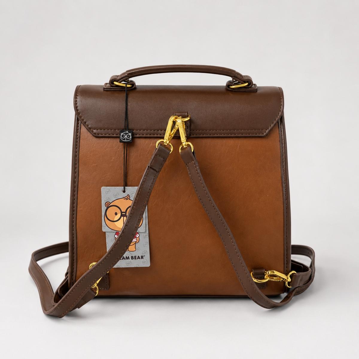 Cream Bear mochila morral marrón