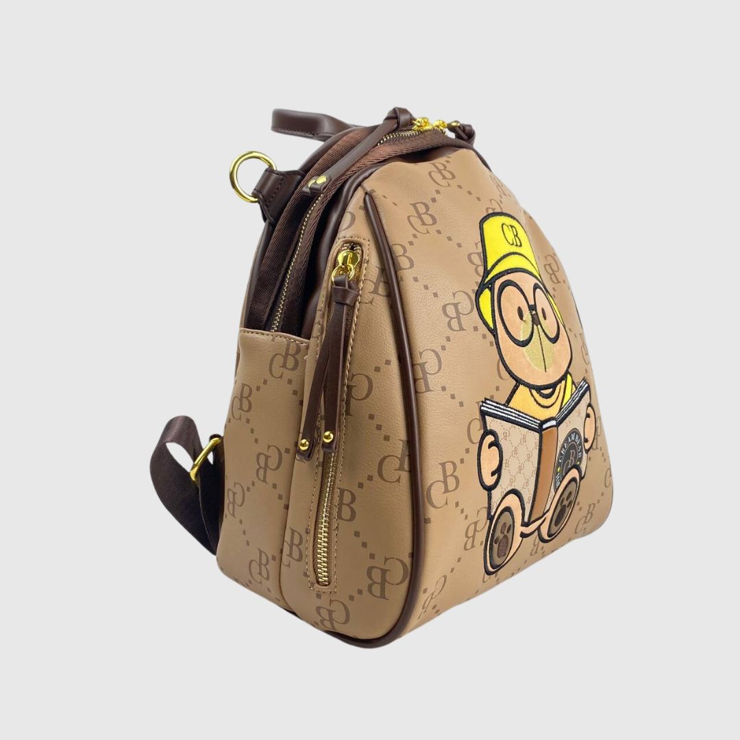 Mochila Cream Bear original marrón