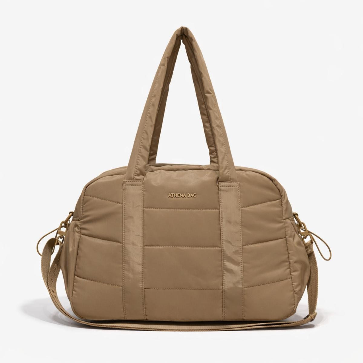 Bolso puffer con neceser