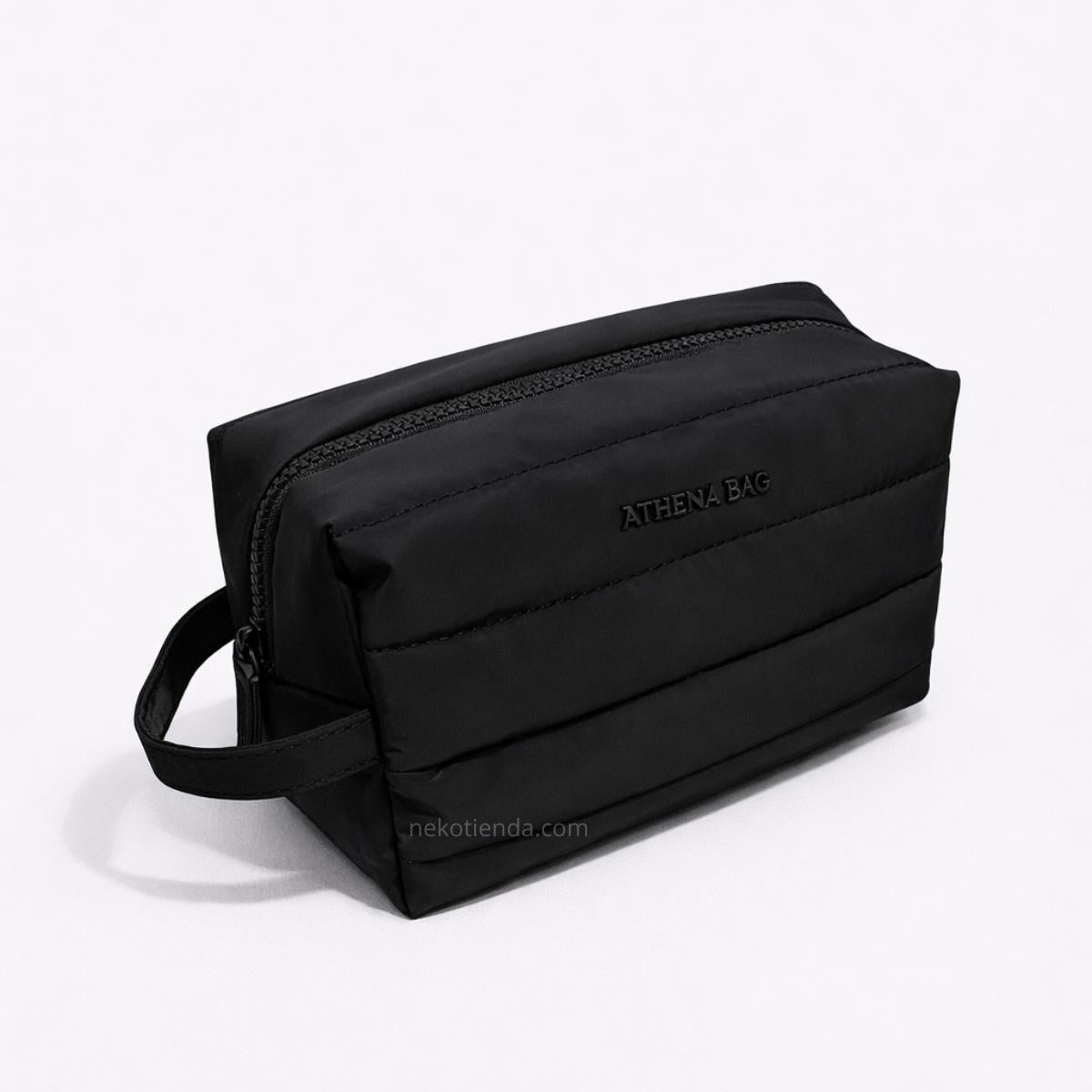 Bolso puffer con neceser