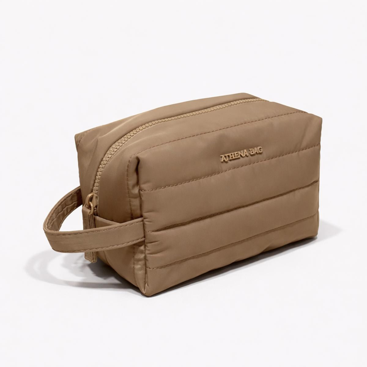 Bolso puffer con neceser