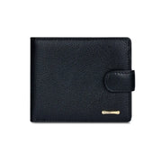 Billetera de cuero para hombre - negro