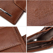 Billetera de cuero para hombre - café claro