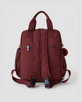 Bolso mochila 3 en 1 de tela nylon con textura de tela mojada, estructurada. Con espacio para laptop de 15.6" 