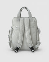 Bolso mochila 3 en 1 de tela nylon con textura de tela mojada, estructurada. Con espacio para laptop de 15.6" 