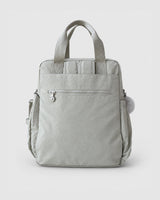 Bolso mochila 3 en 1 de tela nylon con textura de tela mojada, estructurada. Con espacio para laptop de 15.6" 