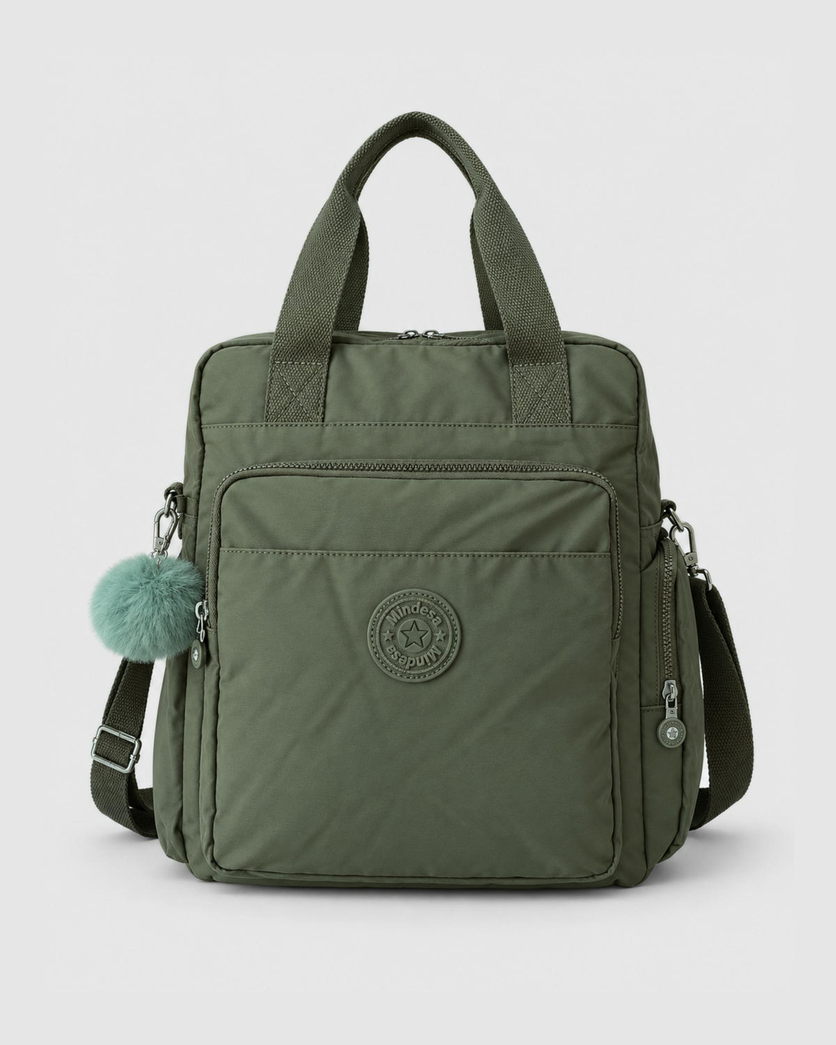 Bolso mochila convertible en tela oxford, tamaño oficio para laptop de 15.6"