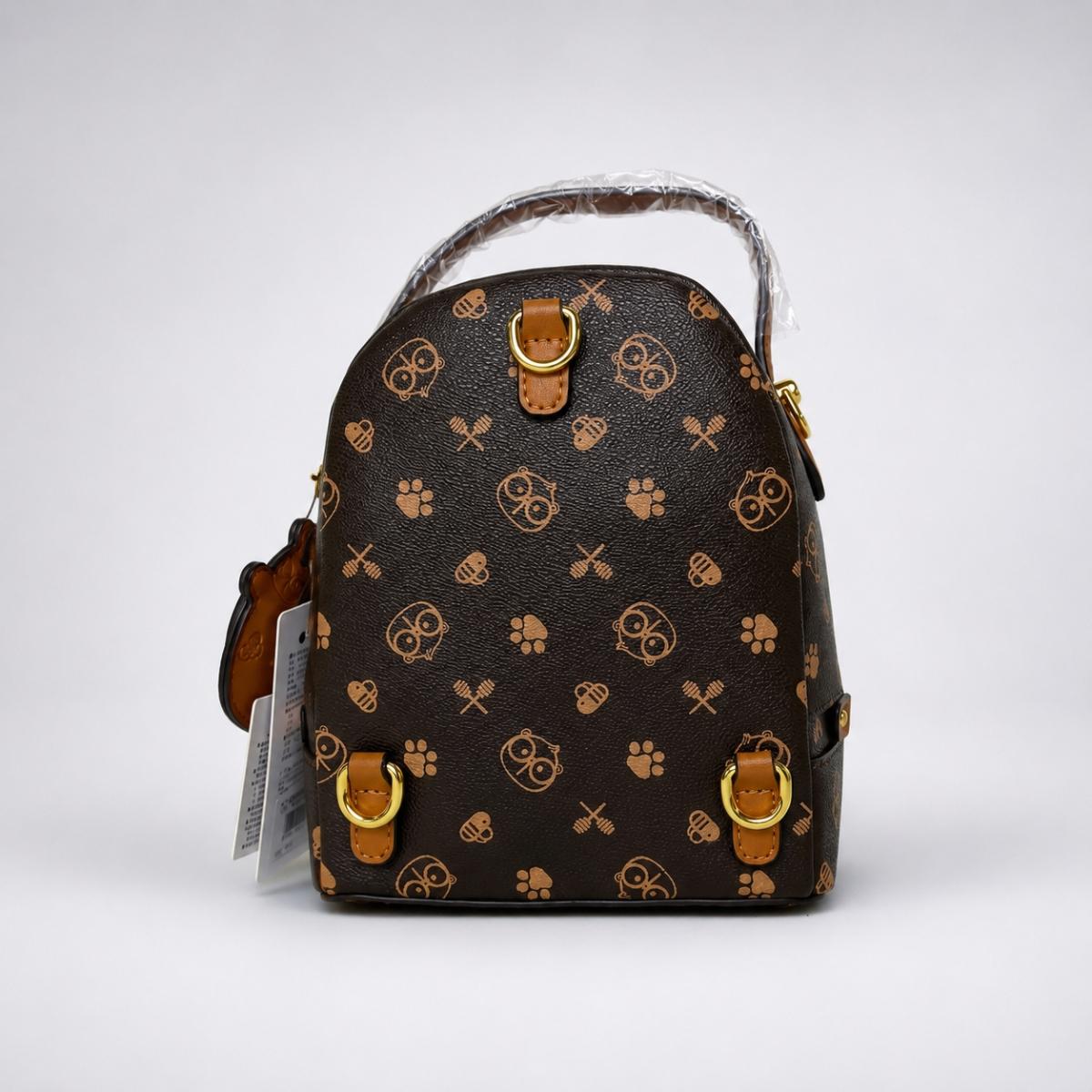 Cream Bear mini mochila