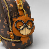 Cream Bear mini mochila