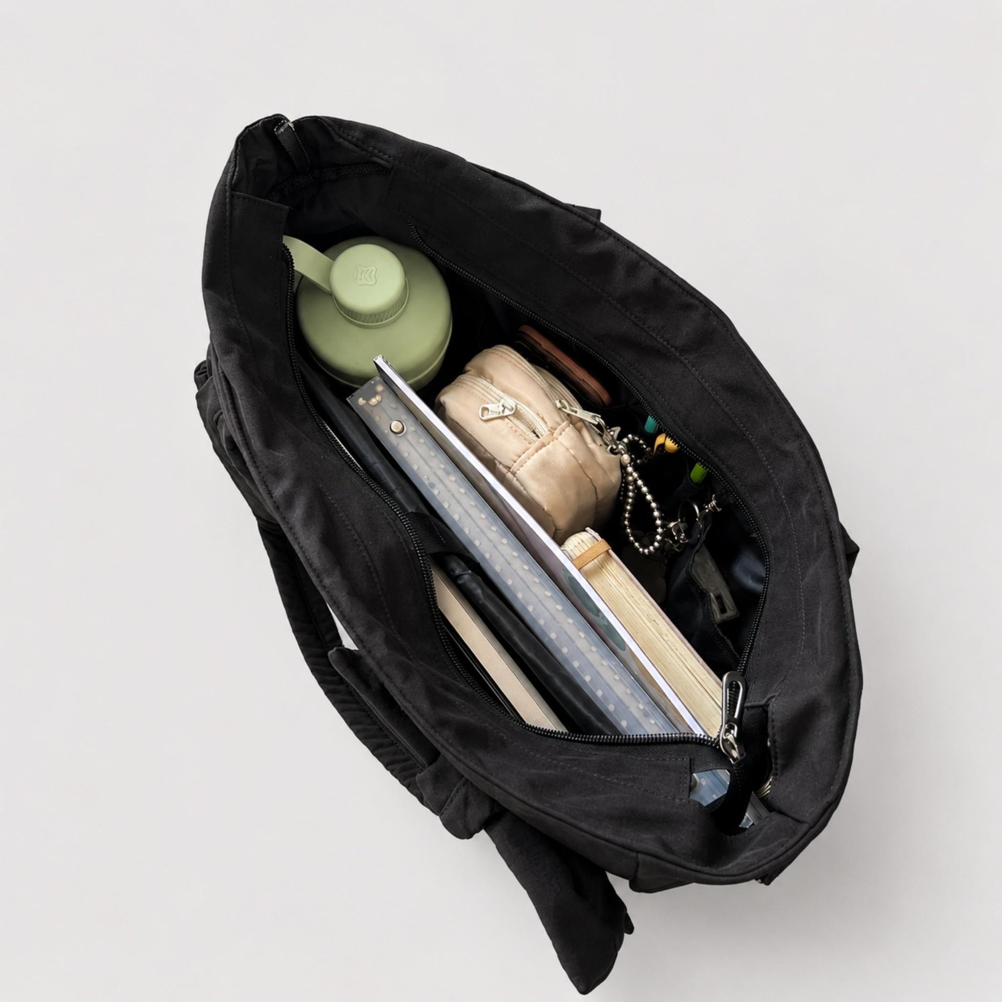 Bolso puffer oficio con lazo