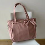 Bolso puffer oficio con lazo