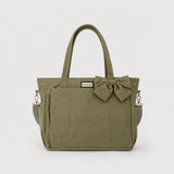 Bolso puffer oficio con lazo