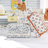 Cartuchera 2 niveles de gran capacidad con diseño capibara