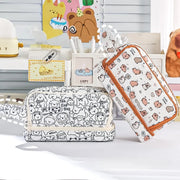 Cartuchera 2 niveles de gran capacidad con diseño capibara