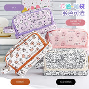 Cartuchera 2 niveles de gran capacidad con diseño capibara