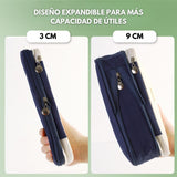 Cartuchera amplia para útiles escolares y más