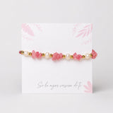 Pulsera de piedras con dije