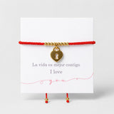 Pulsera de piedras con dije