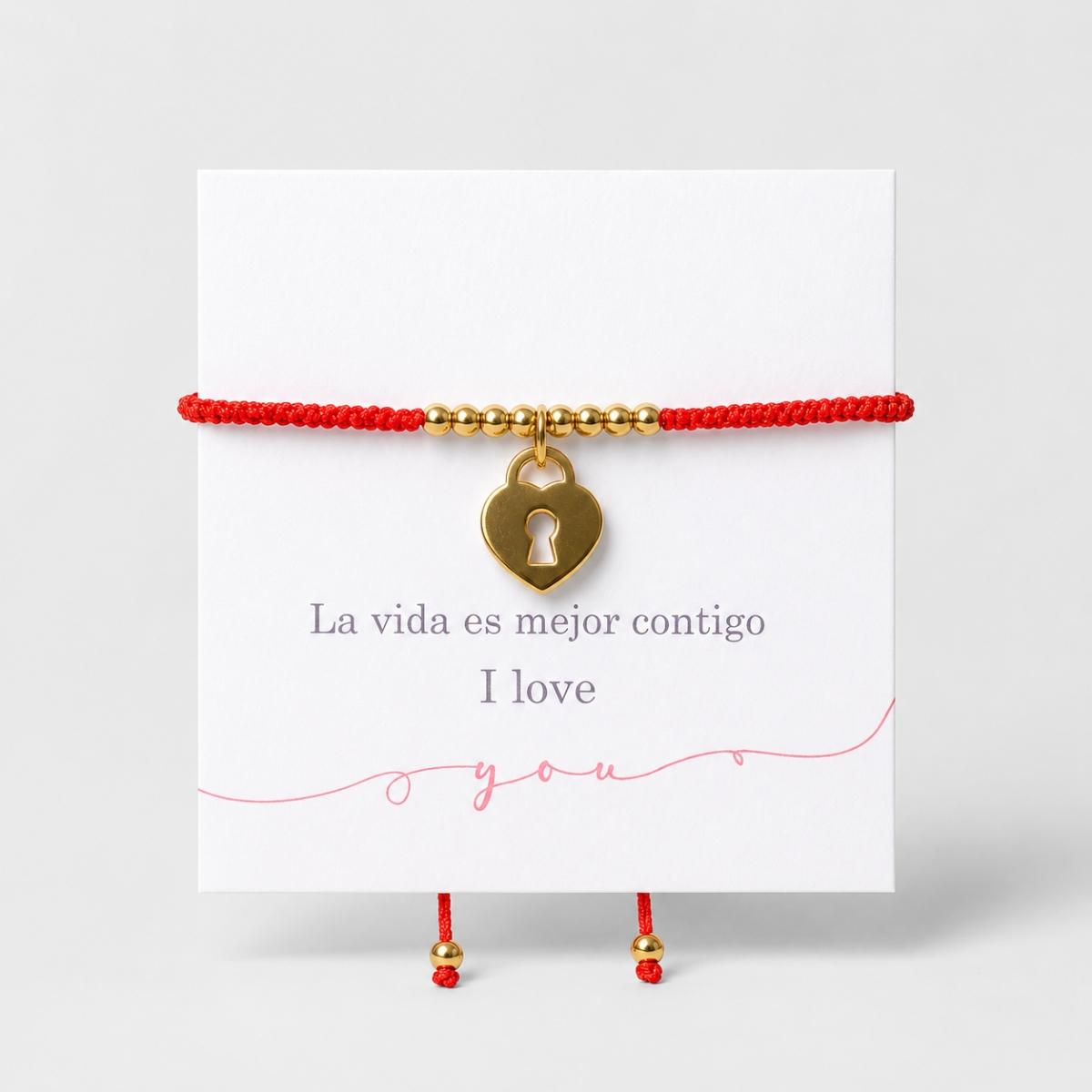 Pulsera de piedras con dije