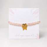 Pulsera de piedras con dije