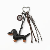Llavero charm perro salchicha