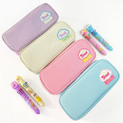 Cartuchera macaron multicapa para lápices de gran capacidad