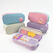 Cartuchera macaron multicapa para lápices de gran capacidad