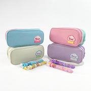 Cartuchera macaron multicapa para lápices de gran capacidad