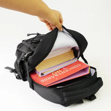 Mochila escolar Mar con bolsillo transparente