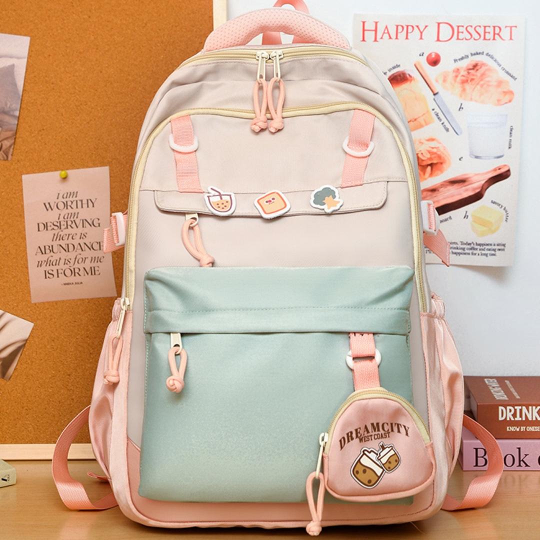 Mochila escolar coreana kawaii