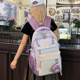 Mochila escolar coreana kawaii