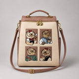 Cream Bear mochila morral rosa