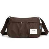 Morral crossbody casual urbano de 3 cierres