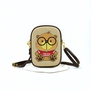 Morral crossbody portacelular Cream Bear beige