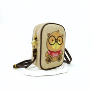 Morral crossbody portacelular Cream Bear beige