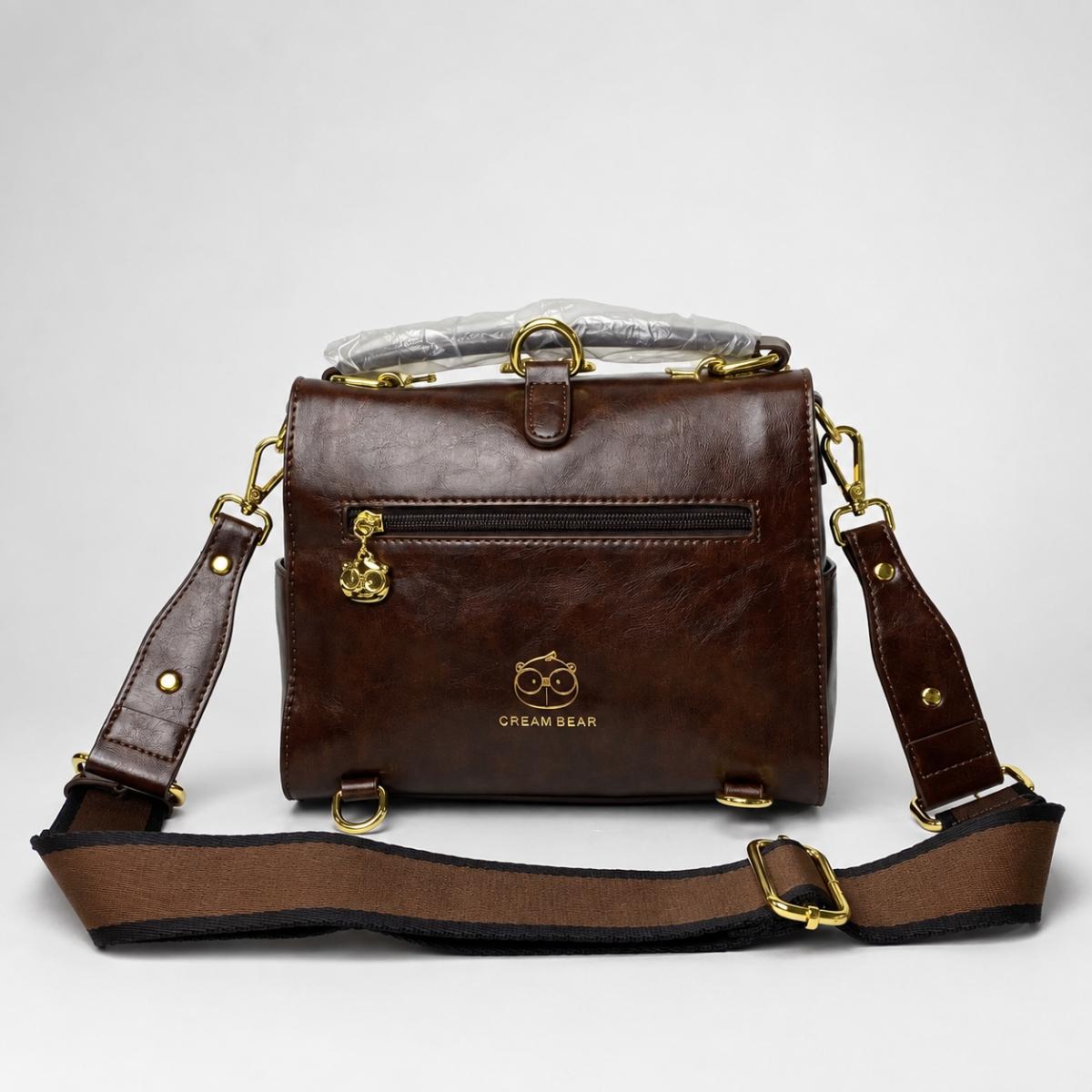 Cream Bear mochila morral
