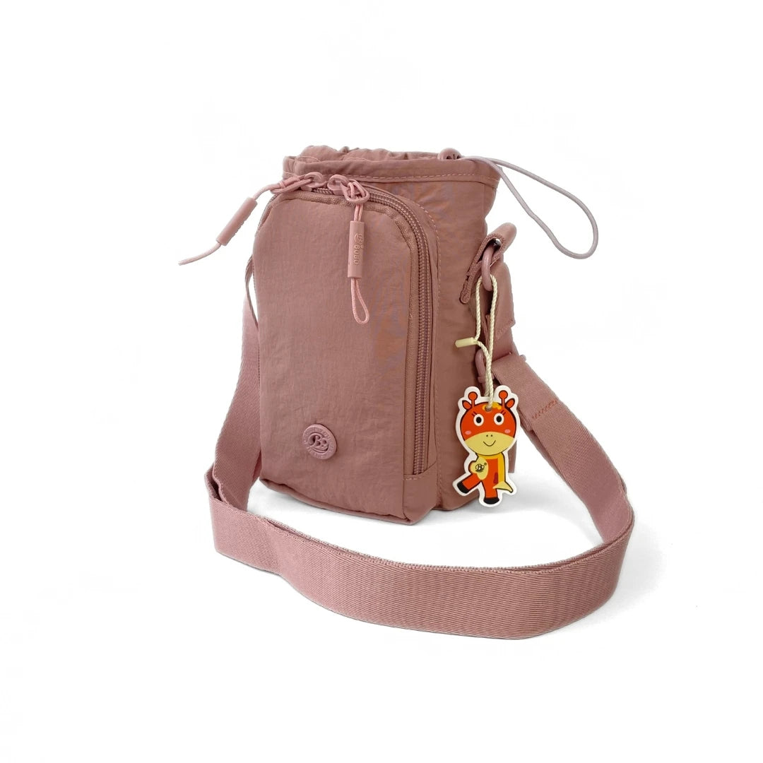 Bobo morral porta botella y celular
