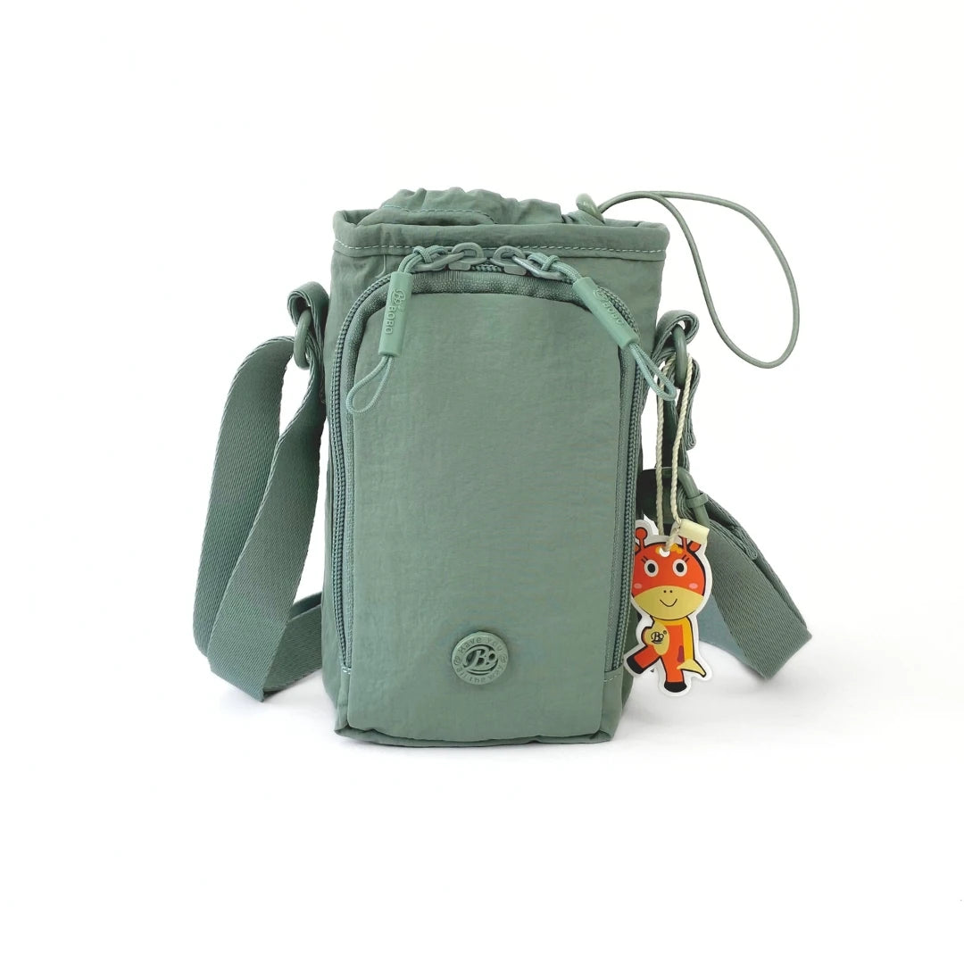 Bobo morral porta botella y celular