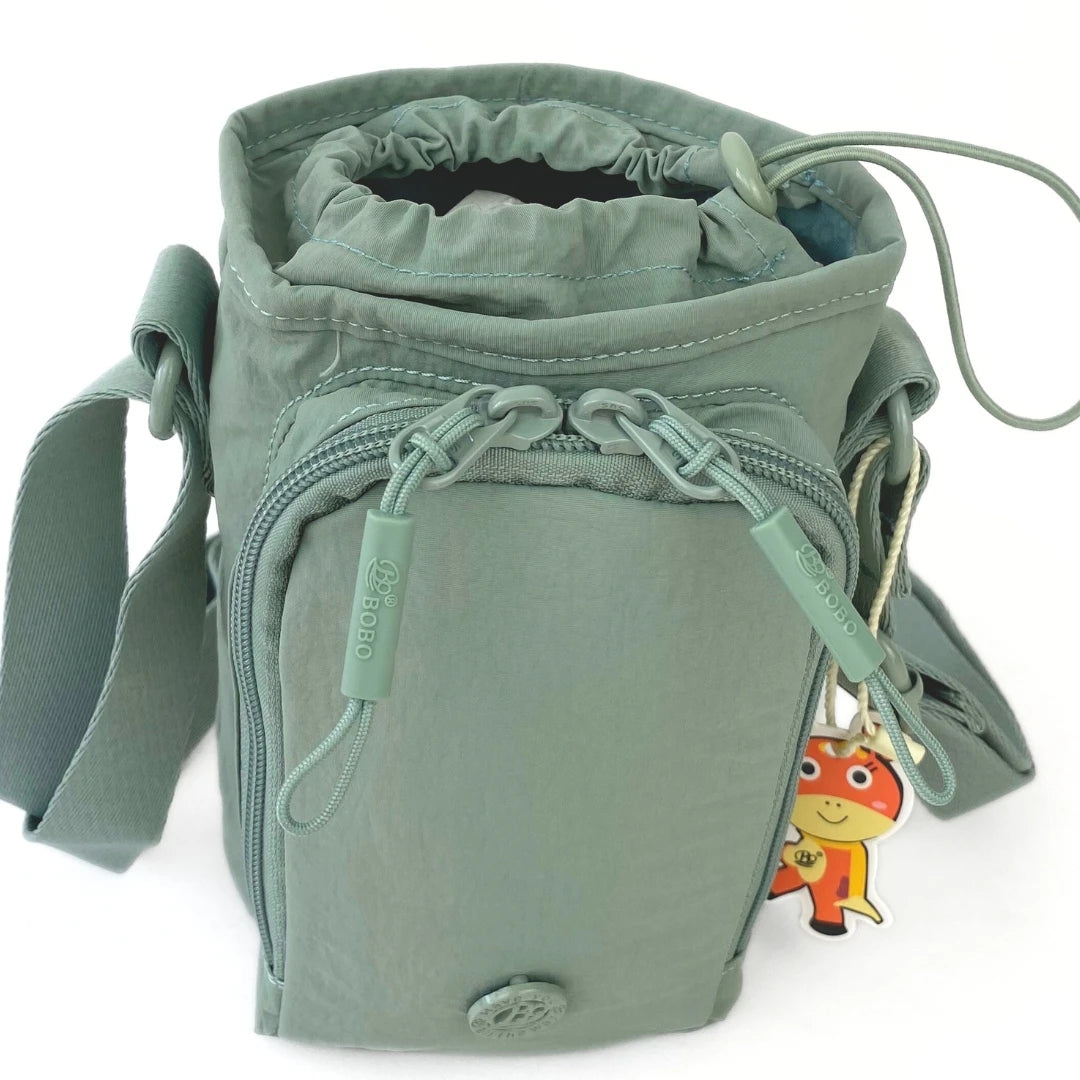 Bobo morral porta botella y celular