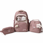 juego de mochila, cartucherea y lonchera escolar para el colegio o escuela