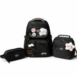 juego de mochila, cartucherea y lonchera escolar para el colegio o escuela